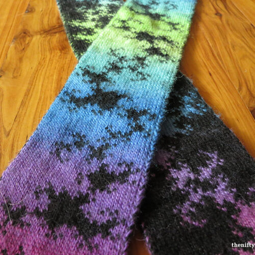 Dragon Curve Fractal Scarf