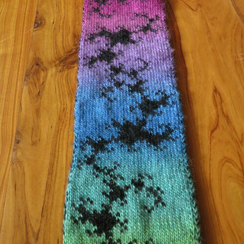 Dragon Curve Fractal Scarf