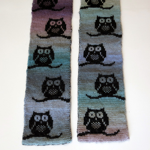 Parliament of Owls Scarf Pattern