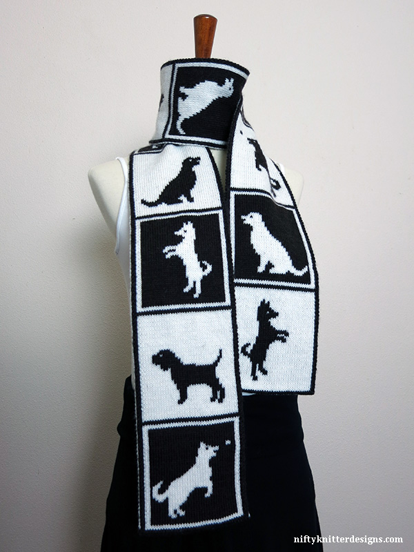 Dogs in Boxes Scarf