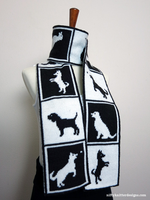 Dogs in Boxes Scarf