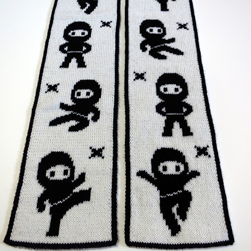 Lil Ninjas Scarf Pattern