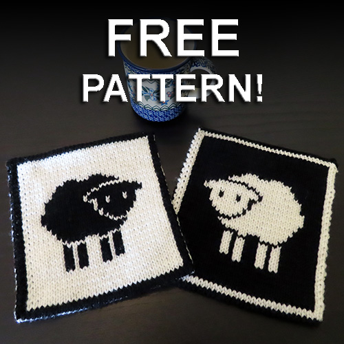 Free Pattern – Counting Sheep Potholder
