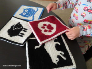 Pawprint Heart Potholder