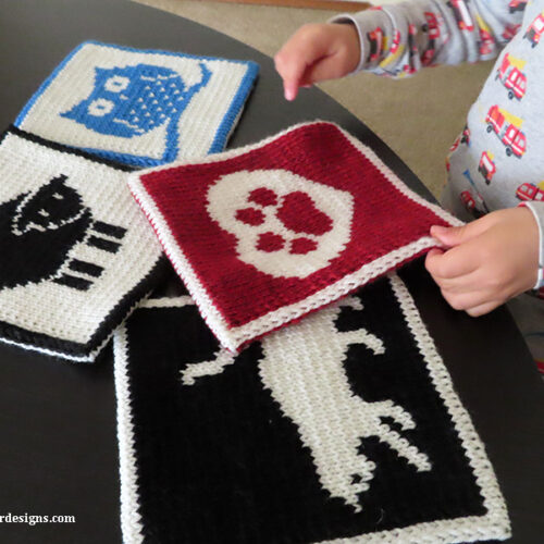 Pawprint Heart Potholder