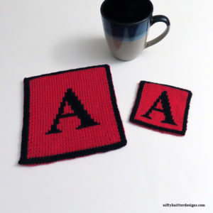 Alphabet Coasters/Potholders - Letter A