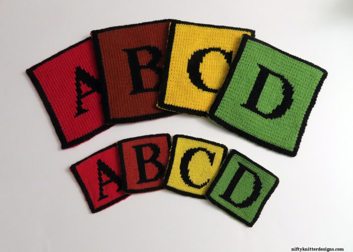 Alphabet Coasters/Potholders - ABCD Letters