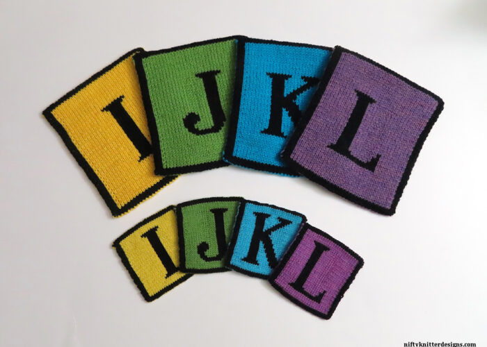 Alphabet Coasters/Potholders - IJKL Letters