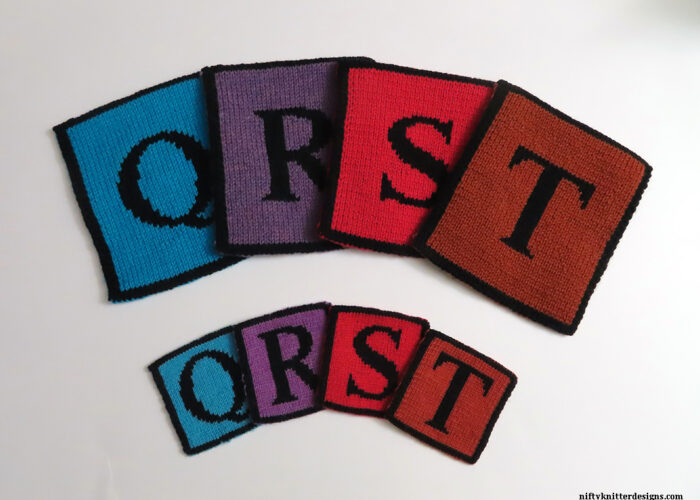 Alphabet Coasters/Potholders - QRST Letters