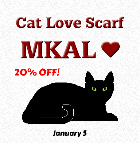 Mystery Knit a Long – Cat Love Scarf! (20% off, starts January 5)