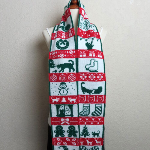 Meowy Christmas Scarf