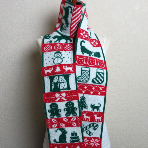 Meowy Christmas Scarf