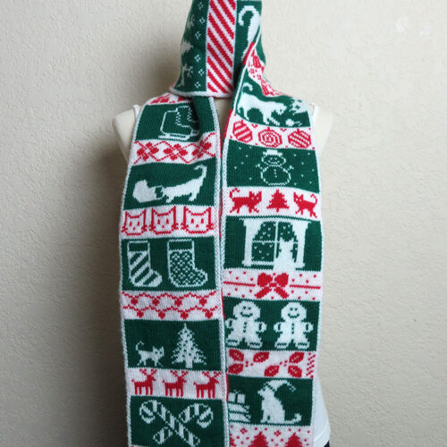 Meowy Christmas Scarf