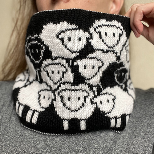 New Counting Sheep Cowl Pattern – 20% off through March 3!
