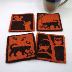 Cats in Fall Coasters