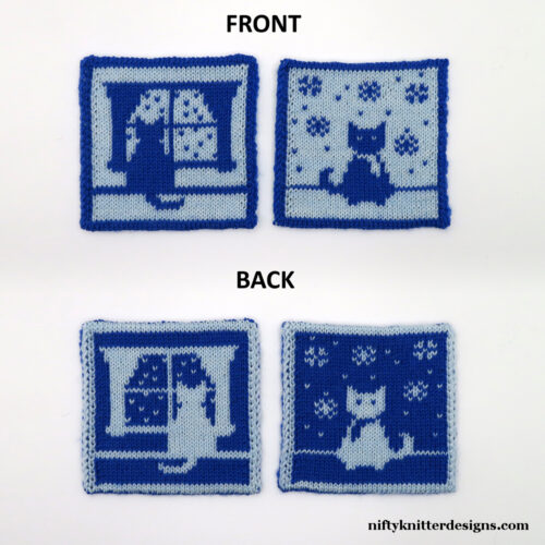 Cats in Winter Coasters