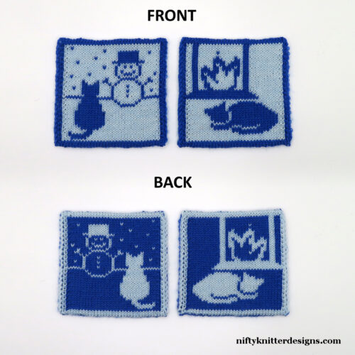 Cats in Winter Coasters
