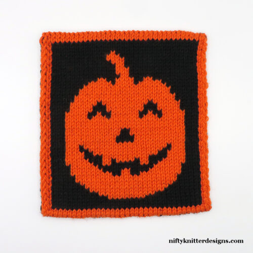 Halloween Pumpkin Potholder