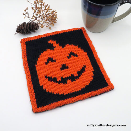 Halloween Pumpkin Potholder