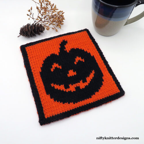 Halloween Pumpkin Potholder