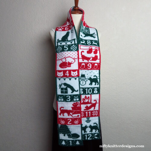 IMG_4012a_web 12 Cats of Christmas Scarf