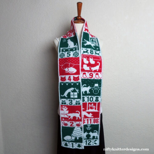 IMG_4014a_web 12 Cats of Christmas Scarf