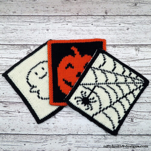 IMG_4383a_web Halloween Potholders - Ghost, Pumpkin, and Spiderweb